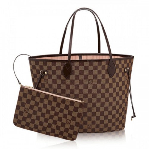 N41603 Neverfull MM Shoulder Bag Damier Ebene Canvas