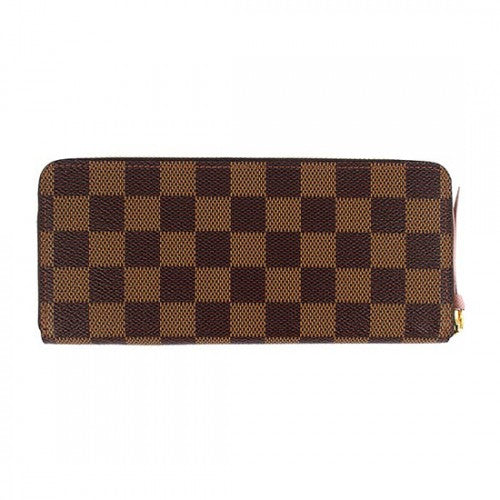 N41626 Clemence Wallet Damier Ebene Canvas