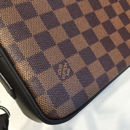 N41663 Kasai Clutch Damier Ebene Canvas