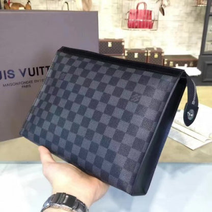 N41696 Pochette Voyage MM Damier Graphite Canvas