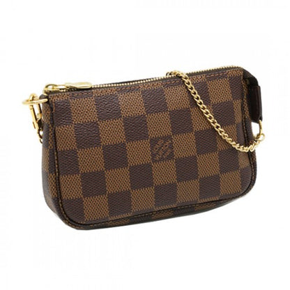 N58009 Mini Pochette Accessoires Damier Ebene Canvas