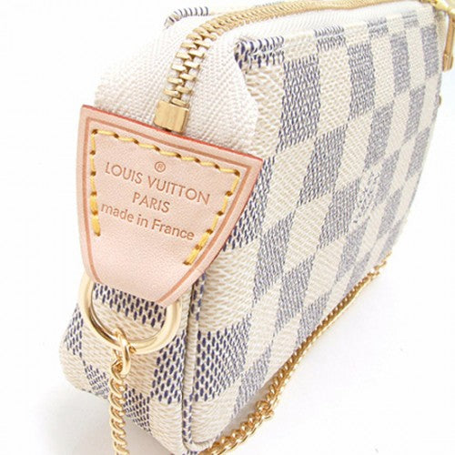 N58010 Mini Pochette Accessoires Damier Azur Canvas