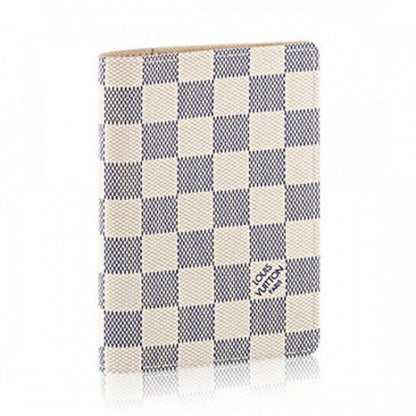 N60032 Passport Cover Damier Azur Canvas