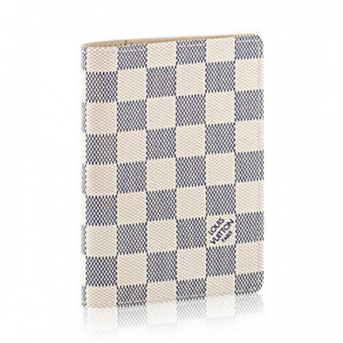 N60032 Passport Cover Damier Azur Canvas