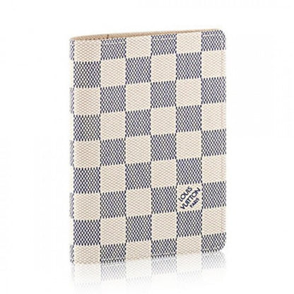 N60032 Passport Cover Damier Azur Canvas