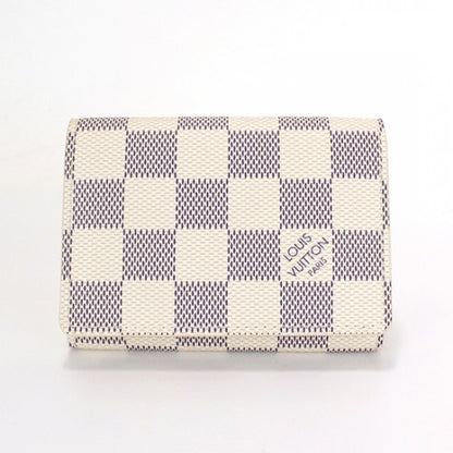 N61746 Business Card Holder Damier Azur Canvas