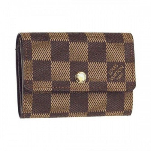 N61930 Flat Wallet Damier Ebene Canvas