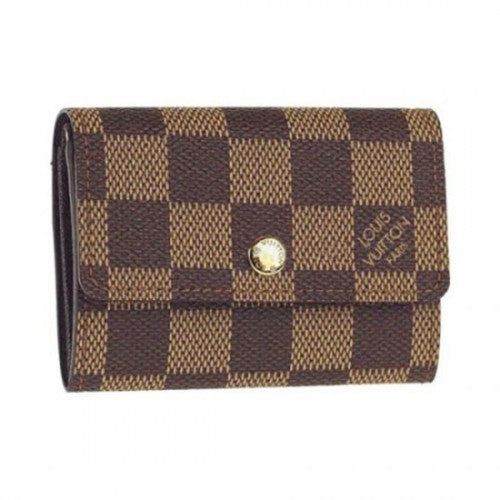 N61930 Flat Wallet Damier Ebene Canvas