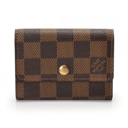 N61930 Flat Wallet Damier Ebene Canvas