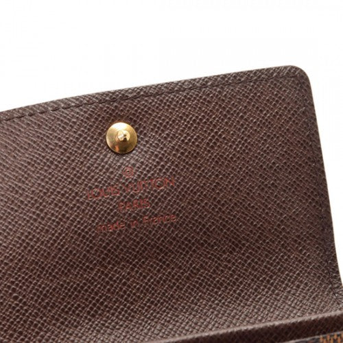 N61930 Flat Wallet Damier Ebene Canvas