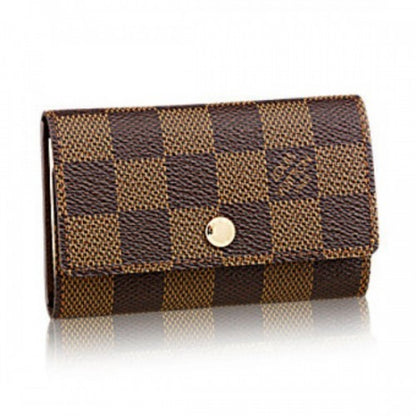 N62630 6 Key Holder Damier Ebene Canvas