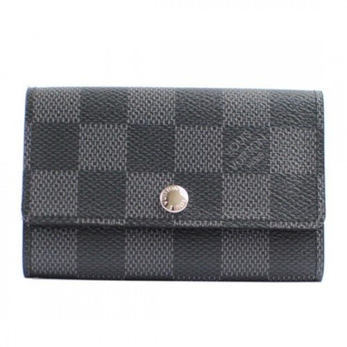 N62662 6 Key Holder Damier Graphite Canvas