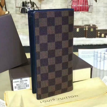 N63168 Brazza Wallet Damier Ebene Canvas