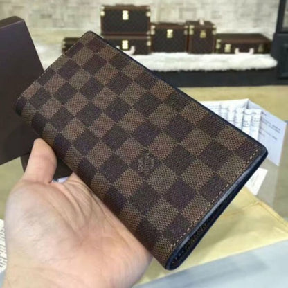 N63168 Brazza Wallet Damier Ebene Canvas