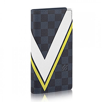 N64004 Brazza Wallet Damier Cobalt Canvas