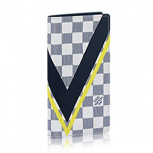 N64007 Brazza Wallet Damier Azur Canvas